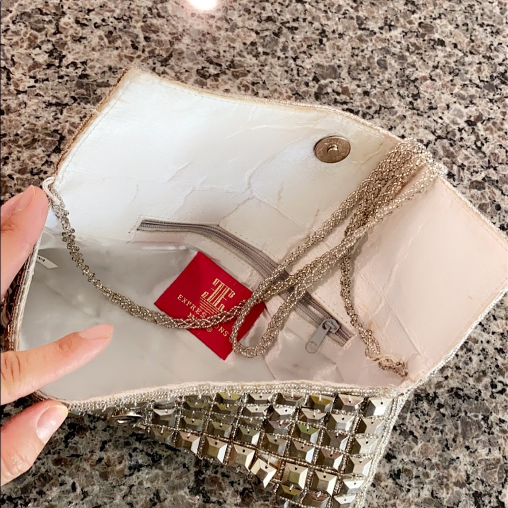 Expression Silver Clutch